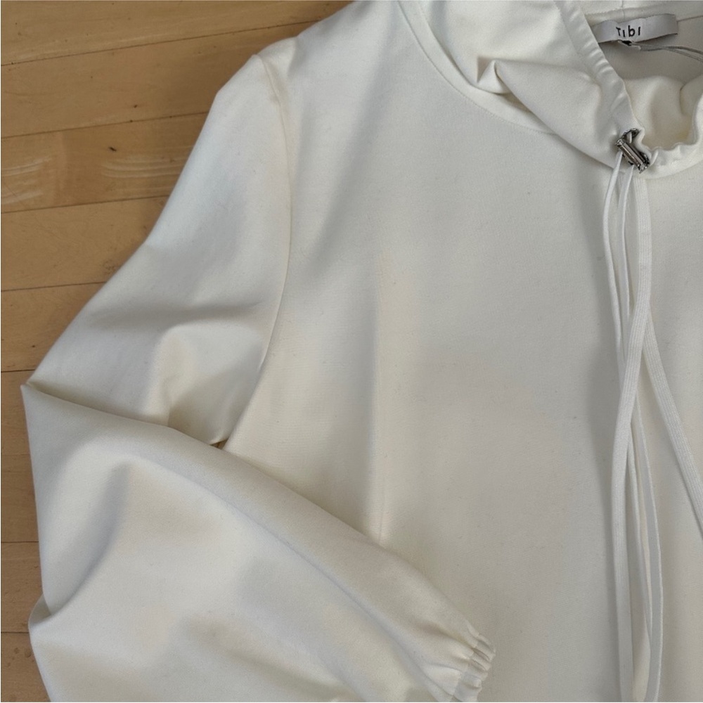 Tibi Funnel Neck Scuba Jersey Dress - Picture 3 of 7